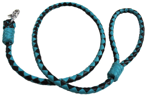 Handmade Beaded Leather Dog Collar Leash Padded Handle 4 ft 60006TR