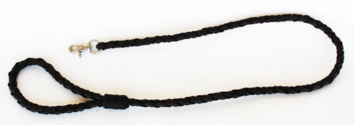 Dog Puppy Collar Leash Genuine Leather 6' Round Braided Latigo 60007