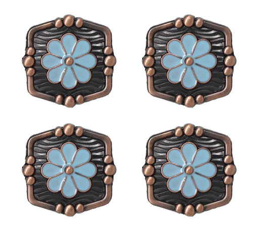 Set of 4 Screw Back Conchos Western Saddle 1-1/4" Co606