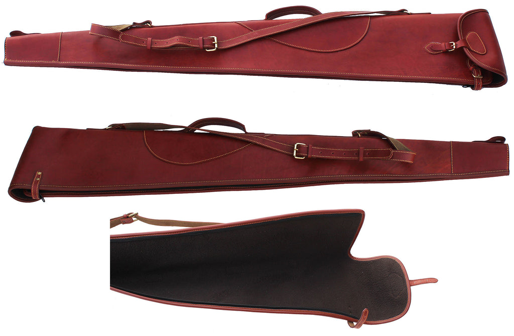 HUNTING MODEL FLEECE PADDED SCOPED BAG GUN SLIP BAG 33 LEATHER