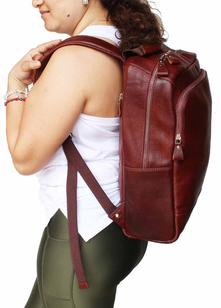 Handcrafted Full-Grain Pebbled Leather Casual Carry-On  display picture 2