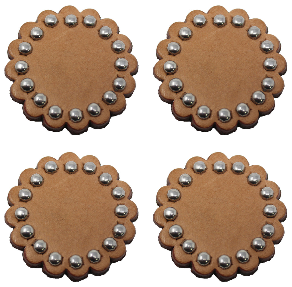 7-8 oz Oak Leather Conchos for Leather Crafts