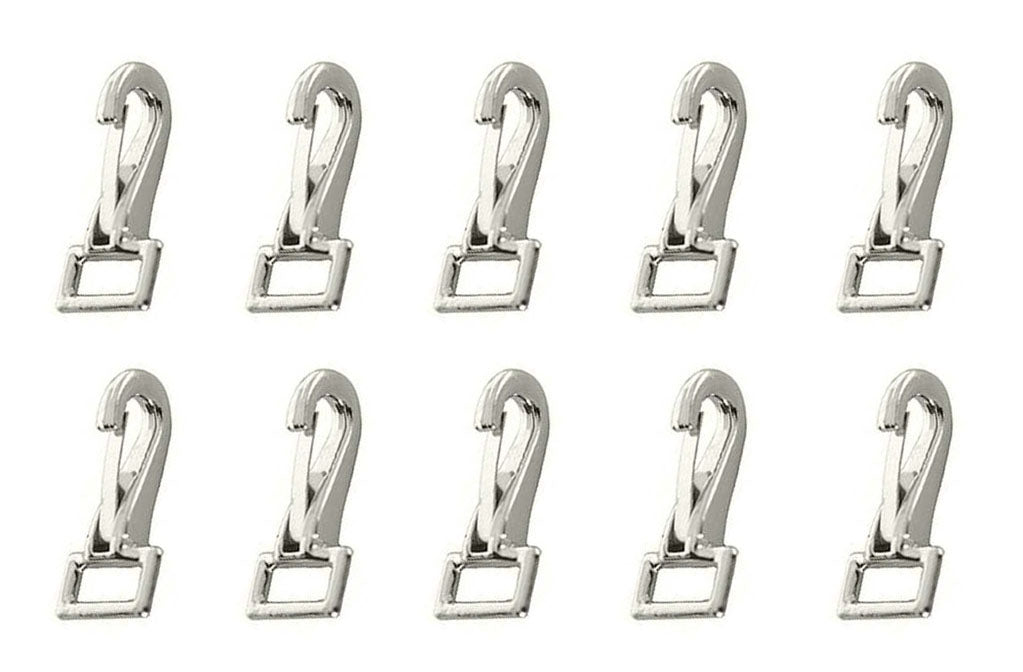 1/2" x 1-1/2" Nickel Plated Loop-Eye Spring Loaded Snaps 40326