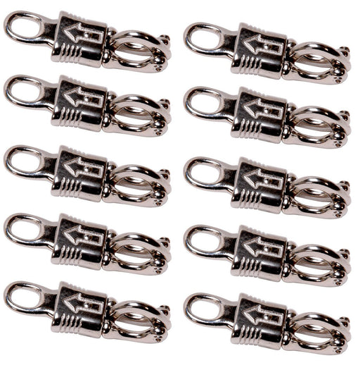 LOT OF (10)  3-7/8” Iron Panic Snap for Paracord Fixed-Eye 1/2" Nickel Plated 40337