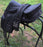 16" English Horse Polo Synthetic Treeless Saddle Stirrups 80202BK