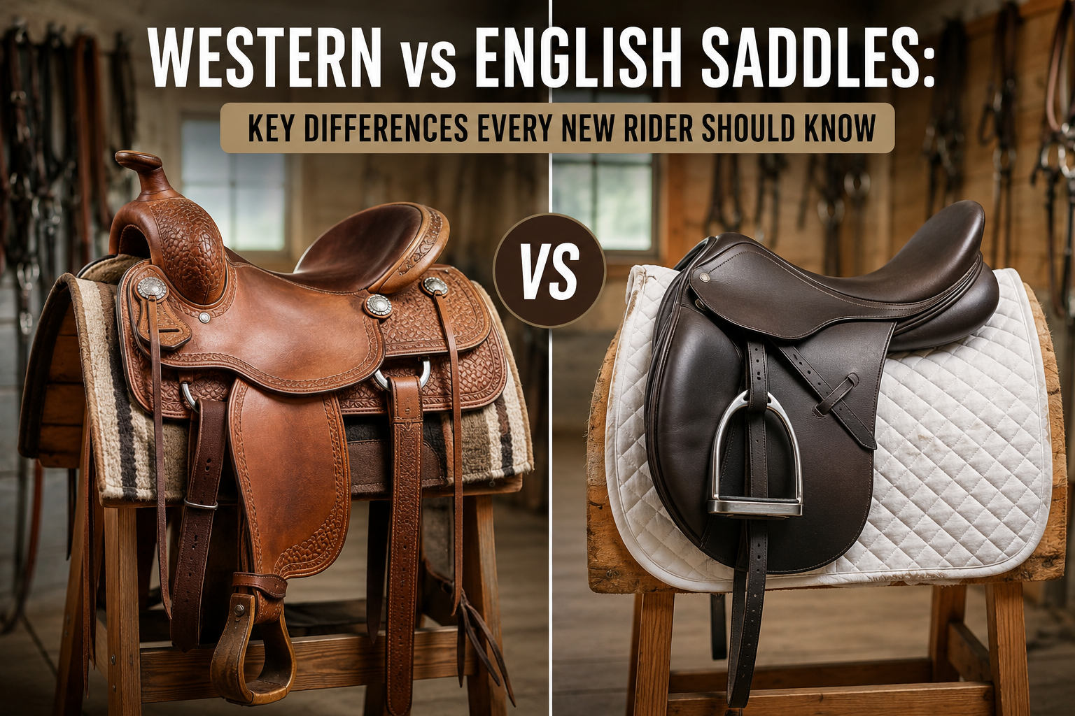 Western vs English Saddles