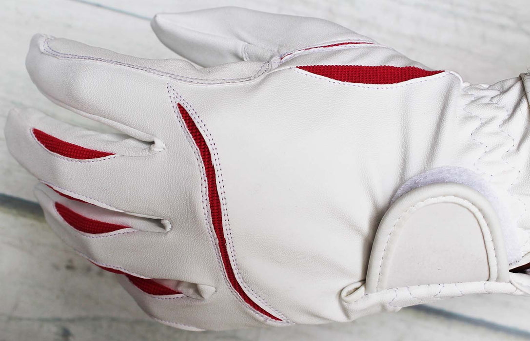 Women's LARGE English Equestrian Horse Riding Sheep Leather Gloves Pink 10107