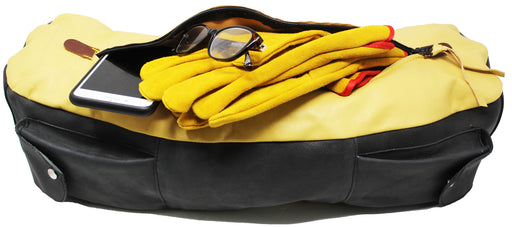 Horse  Canvas Leather Saddle Cantle Bag Trail Riding Water Resistant 102AA08