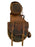 Challenger Distressed Brown Genuine Leather Saddle Cantle Riding Bag 102QSA