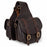 Challenger Distressed Brown Genuine Leather Saddle Cantle Riding Bag 102QSA