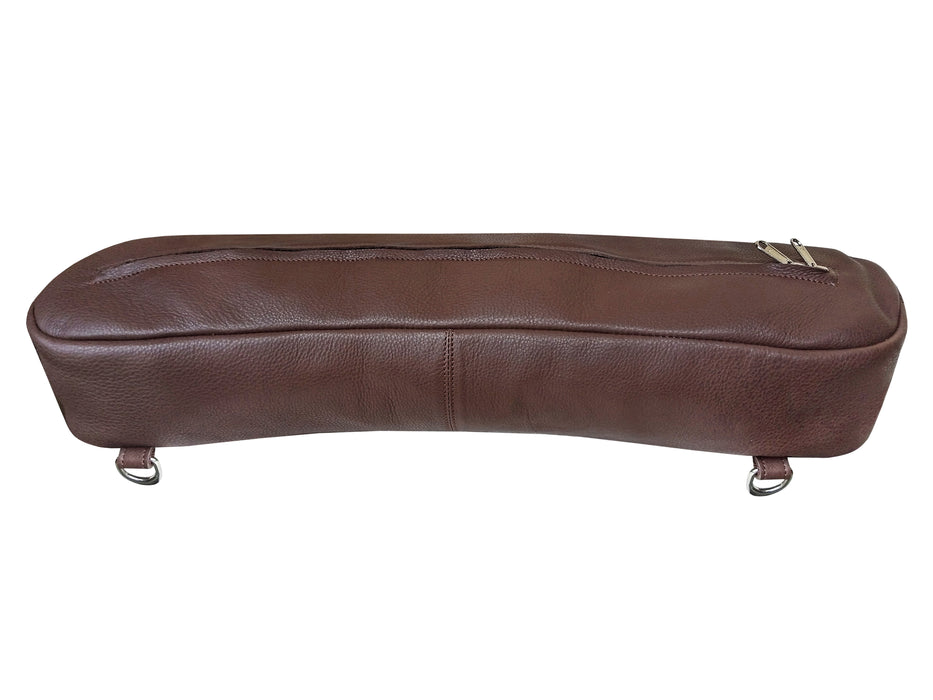 Challenger Distressed Brown Genuine Leather Saddle Cantle Riding Bag 102QSA