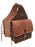 Challenger Distressed Brown Genuine Leather Saddle Cantle Riding Bag 102QSA