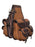 Challenger Distressed Brown Genuine Leather Saddle Cantle Riding Bag 102QSA