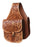 Horse Western Floral Tooled Leather Trail Saddle Cantle Bag with Holster 102RS04