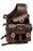 Horse Genuine Leather Equine Veterinarian Rancher Saddle Trail Bag 102SD01