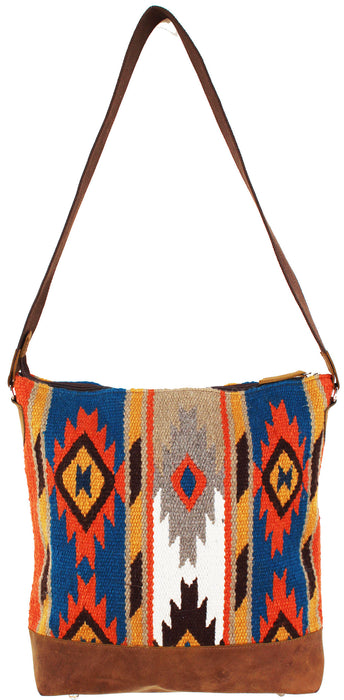 Women's Western Handwoven Wool Rodeo Cowgirl Handbag Shoulder Purse Tote 10304