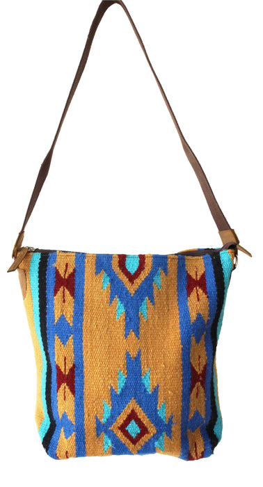 Women's Western Handwoven Wool Rodeo Cowgirl Handbag Shoulder Purse Tote 10305