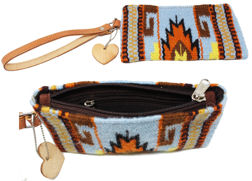 Woman's Western Handwoven Wool Rodeo Cowgirl Fashion Wristlet Wallet 103A06