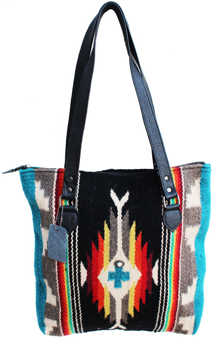 Women's Western Handwoven Wool Rodeo Cowgirl Handbag Shoulder Purse 103AA03