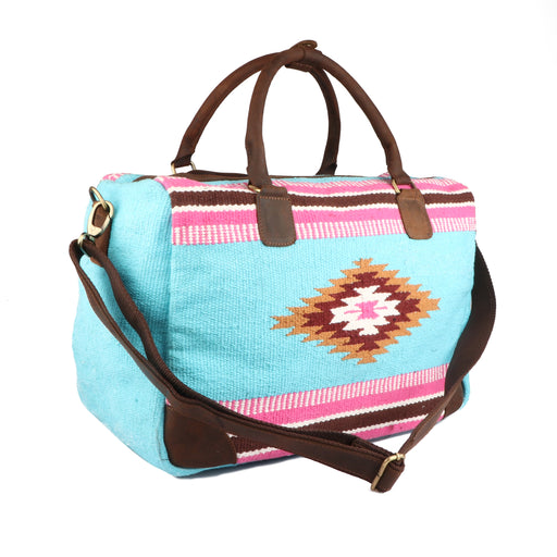 Handwoven Wool Weekender Duffel Travel Bag 03BTDuffle