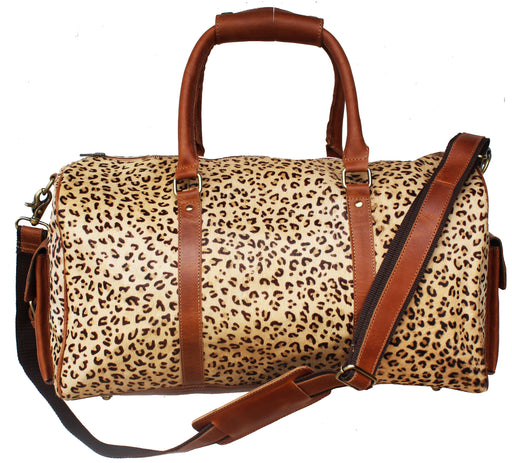 Challenger Handwoven Wool Weekender Leather Duffel Travel Bag 103RTDuffle