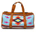 Western Leather Cotton Woven Southwest Duffle Travel Weekender Carry-On Bag 103RTAztec