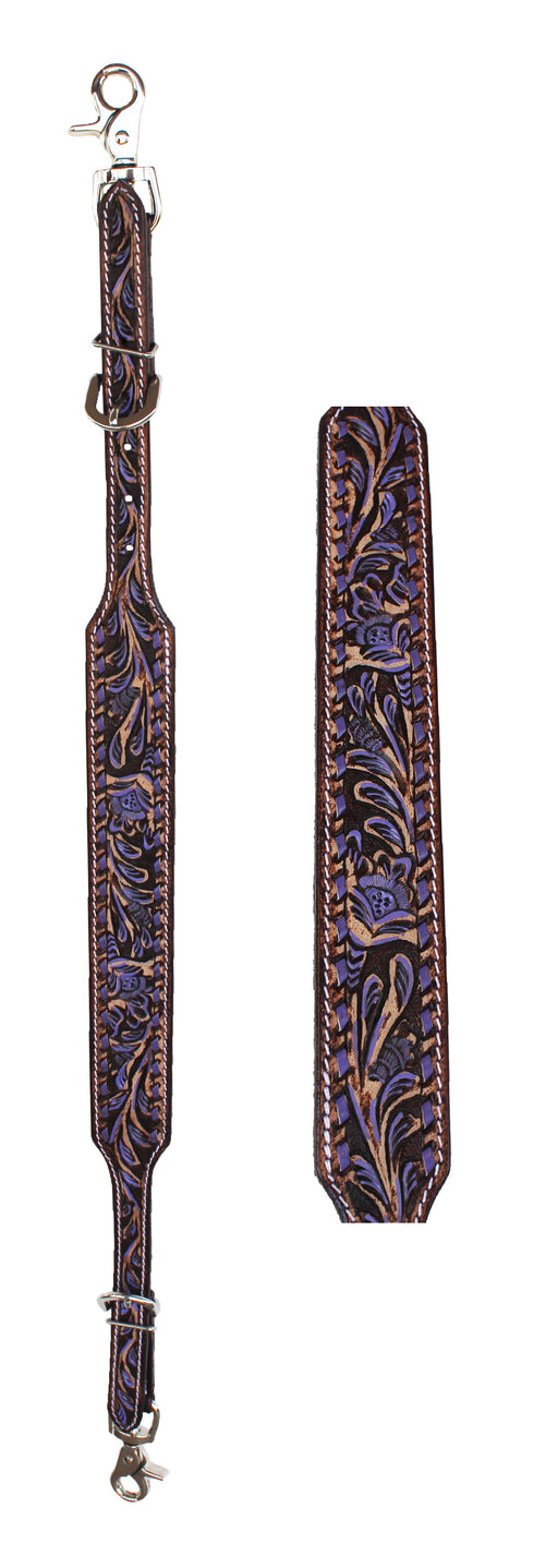 Western  Tack Floral Tooled Leather Wither Breast Collar Strap  10509