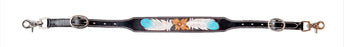 Horse Western Floral Tooled Adjustable Leather Wither Breast Collar Strap 105HRFloral