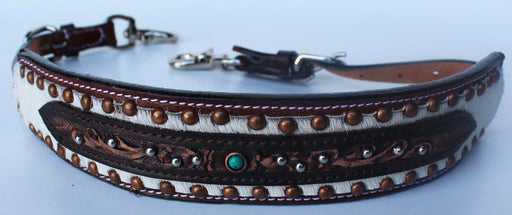 Horse Western Leather Wither Strap Breast Collar Hand Tooled Show Tack 105M80233