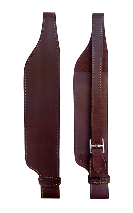 4" Soft Black Premium Leather Quick-Change Australian Saddle Fenders 109SL280