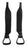 4" Premium Quick-Change Australian Saddle Fenders Stirrup Black Leather 109SL4020BK
