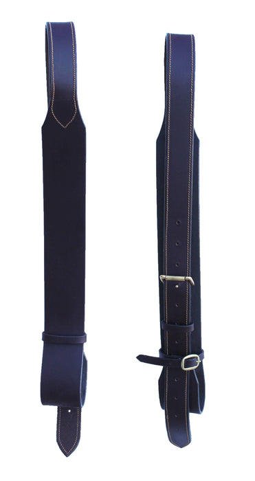 2-1/2" Premium Quick-Change Australian Saddle Straight Fender Stirrup Leathers 109SL4022BR
