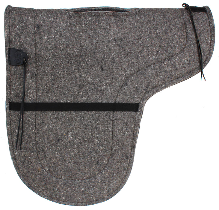 Australian Wool-Felt Moisture Wicking Horse Comfort Schooling Pad Grey 109SP533