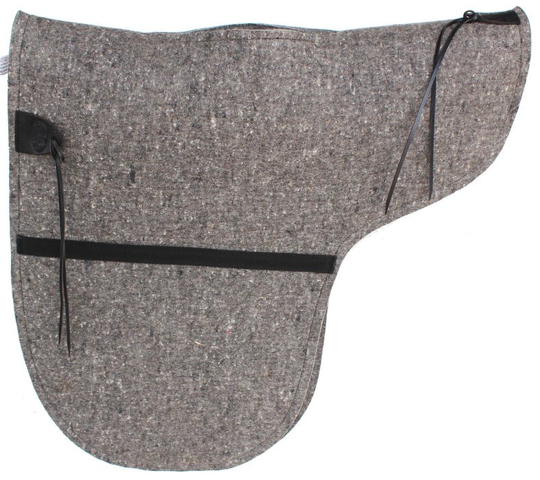 Australian WoolFelt Moisture Wicking Horse Comfort Schooling Pad Grey