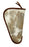Cowhide Leather Handgun Case 12" x 7" – Western Hair-On Hide Pistol Sleeve with Fleece Lining & Zipper Closure | Rustic Concealed Carry Storage Case | 111RS01