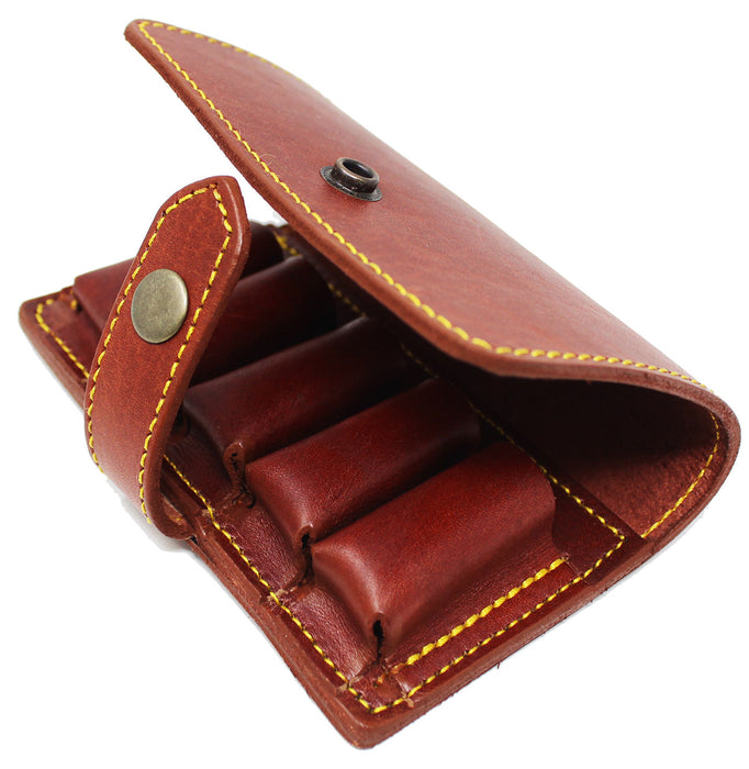 Full-Grain Leather 5-Loop Belt Ammo Cartridge Pouch Belt Attachment 111TS03TN