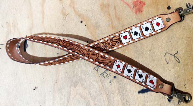 Western Floral Tooled Leather Replacement Shoulder Purse Guitar Cross Body Strap 115RS-Straps