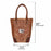 Western Leather Roses Tooled Beaded Inlay Wine Bottle Sleeve Carrier Tote Bag 116RS