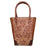 Western Leather Roses Tooled Beaded Inlay Wine Bottle Sleeve Carrier Tote Bag 116RS