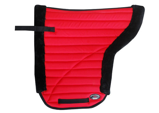 Horse English Western SADDLE PAD Contour Jumping All Purpose Faux Fur RED 12227RD