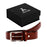 Men's Genuine Italian Leather Dress Belt Formal Casual 35mm Brown 12CFTD187BR Affilare