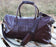 Leather Cow Hide Carry-On Duffle Duffel Weekend Luggage Travel Bag 12DB002