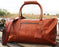 Leather Cow Hide Carry-On Duffle Duffel Weekend Luggage Travel Bag 12DB002