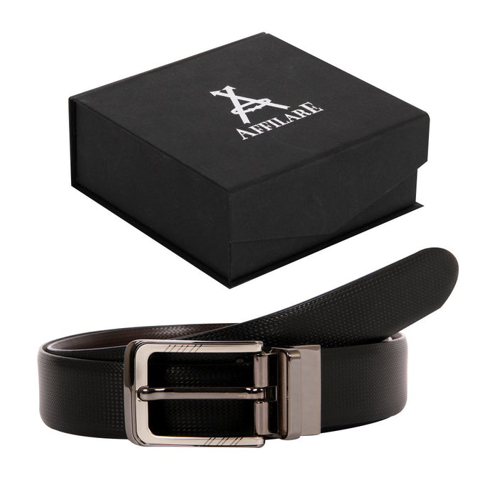 Affilare Reversible Men's Dress Belt 35mm Black Brown Reversible 12RBPX401