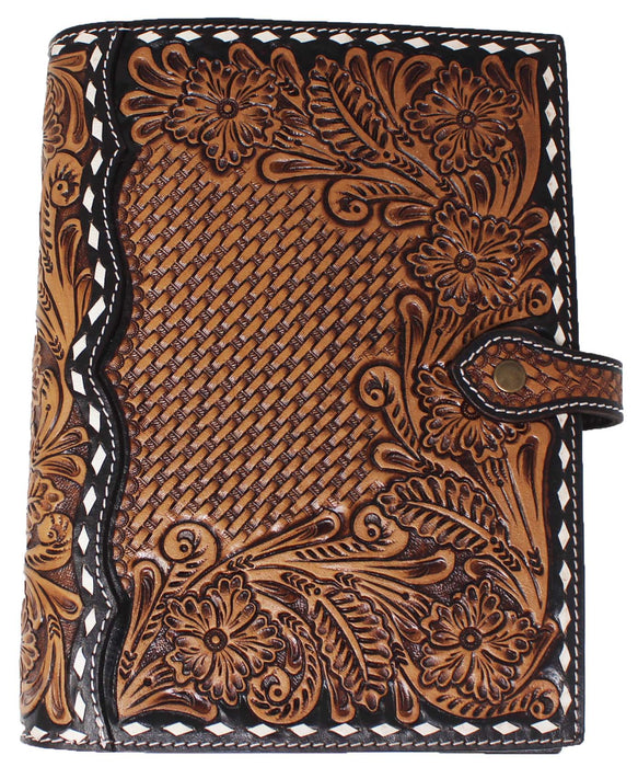Tooled embossing leather cover case for holy bible christian gifts for women mother