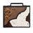 Challenger Western Tooled Leather Bible Cover with Hair-On Hide Accents, Zippered Book Case with Carrying Handle, 10.25" x 7.75" x 2"