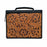 Challenger Western Tooled Leather Bible Cover with Hair-On Hide Accents, Zippered Book Case with Carrying Handle, 10.25" x 7.75" x 2"
