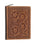 Challenger Western Tooled Leather File Folder with Hair-On Cowhide Accents, Zip-Around Portfolio Organizer, 14" x 10.8" x 1.6"