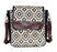 Women's Floral Upcycled Canvas Leather  Travel Backpack 17RT2113