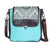 Women's Floral Upcycled Canvas Leather  Travel Backpack 17RT2113